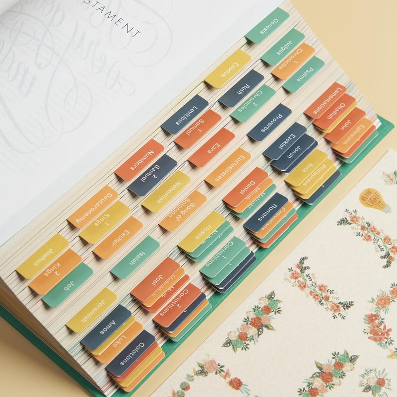Believe Bible Tabs - Laminated Bible Study Tabs with Stickers, Perfect for Bible Journaling Gifts (Vintage) - Image 3